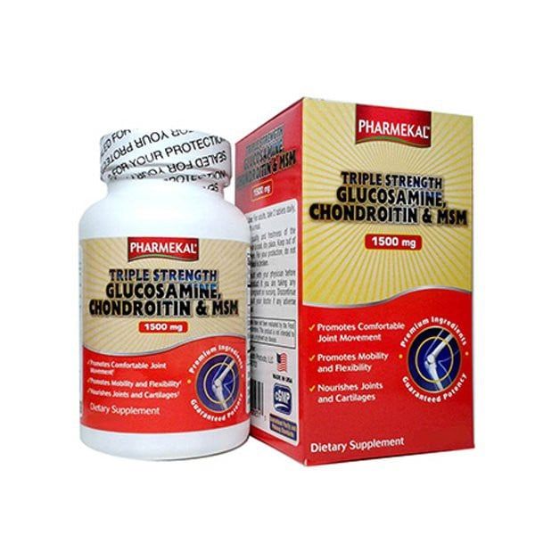 Viên Uống Hỗ Trợ Thoái Hóa Khớp Pharmekal Triple Strength Glucosamine, Chondroitin & MSM 200 Viên