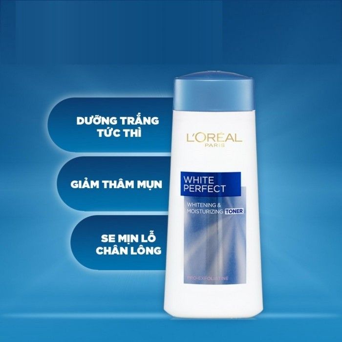 Nước hoa hồng dưỡng trắng da LOreal Paris White Perfect (200ml)