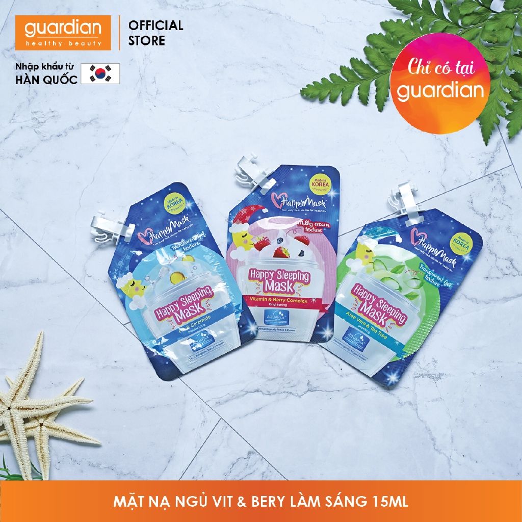 Mặt nạ ngủ Happy Mask Vitamin & Berry complex brightening 15ml