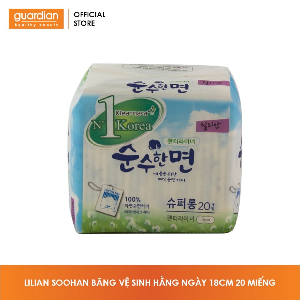 Băng vệ sinh hàng ngày Kleannara Lilian Soohan không cánh 20 miếng