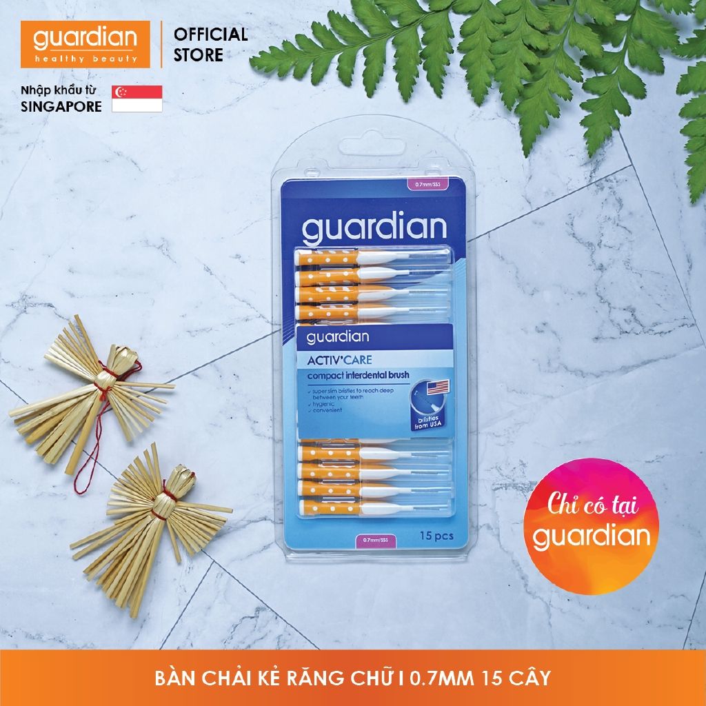 Bàn chải kẻ răng Guardian chữ I – 0.7mm - 15 cây