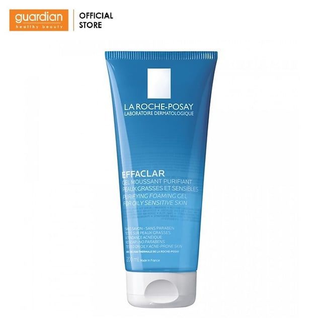 Gel rửa mặt tạo bọt giảm nhờn cho da dầu nhạy cảm La Roche-Posay Effaclar Purifying Foaming Gel 200ml