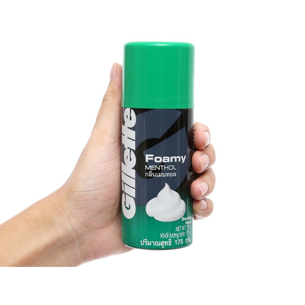 Bọt cạo râu hương bạc hà Gillette Foamy Methol (175g)