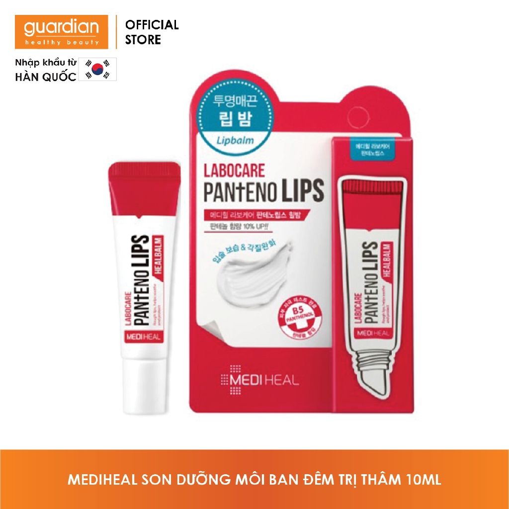 Son dưỡng môi trị thâm dùng ban đêm MEDIHEAL Labocare Pantenolips Healbalm 10ml