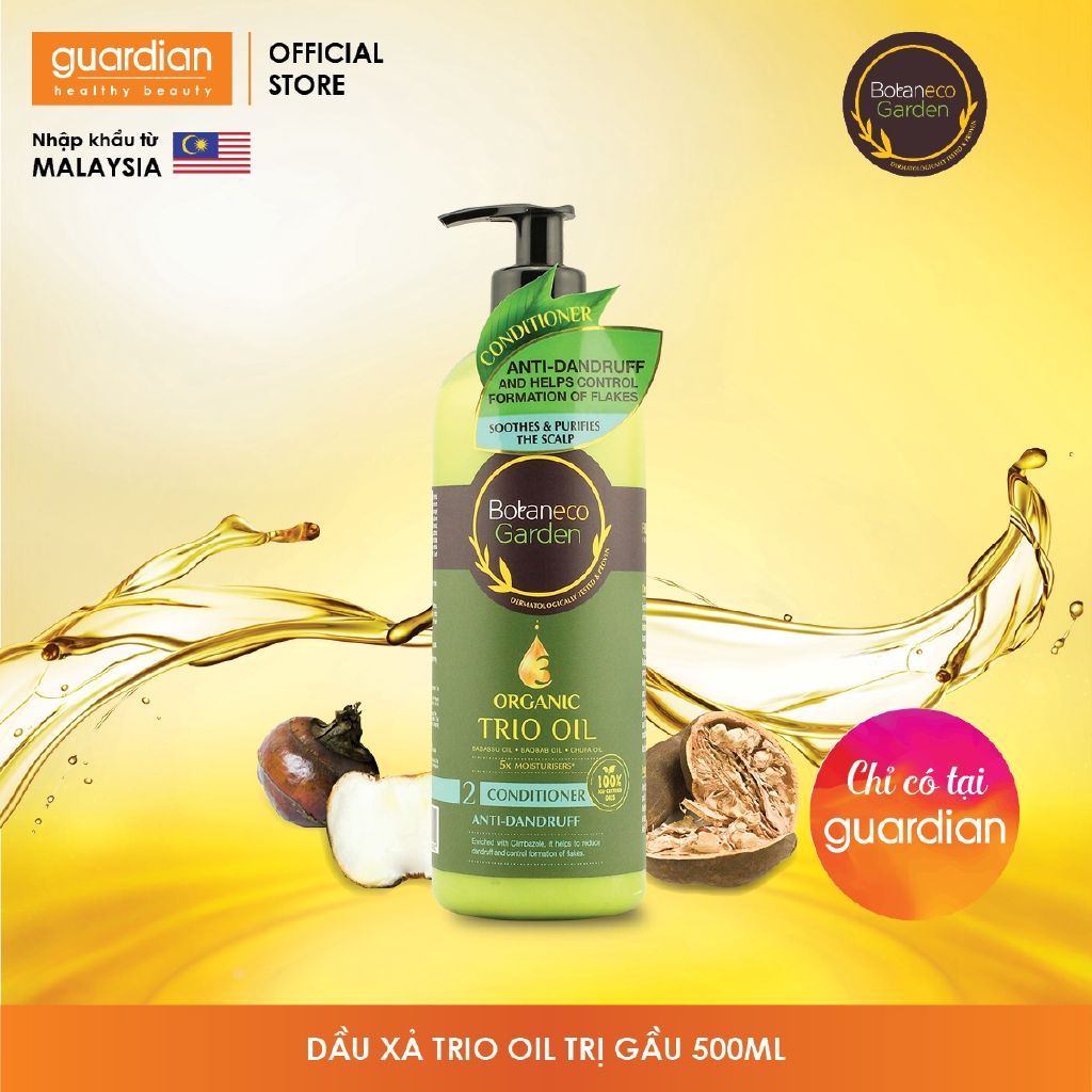 Dầu xả Botaneco Garden Organic Trio Oil trị gàu 500ml