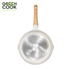 Chảo đúc sâu lòng 28cm men gốm Ivory Green Cook GCP236-28IH