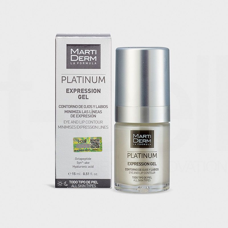 Gel Dưỡng Làm Đầy Rãnh, Giảm Nhăn Đuôi Mắt & Khóe Miệng - MartiDerm Platinum Expression Gel (15ml)