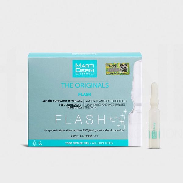  Ampoule Dưỡng Ẩm, Làm Sáng Da & Giảm Mệt Mỏi Tức Thì - MartiDerm The Originals Flash 