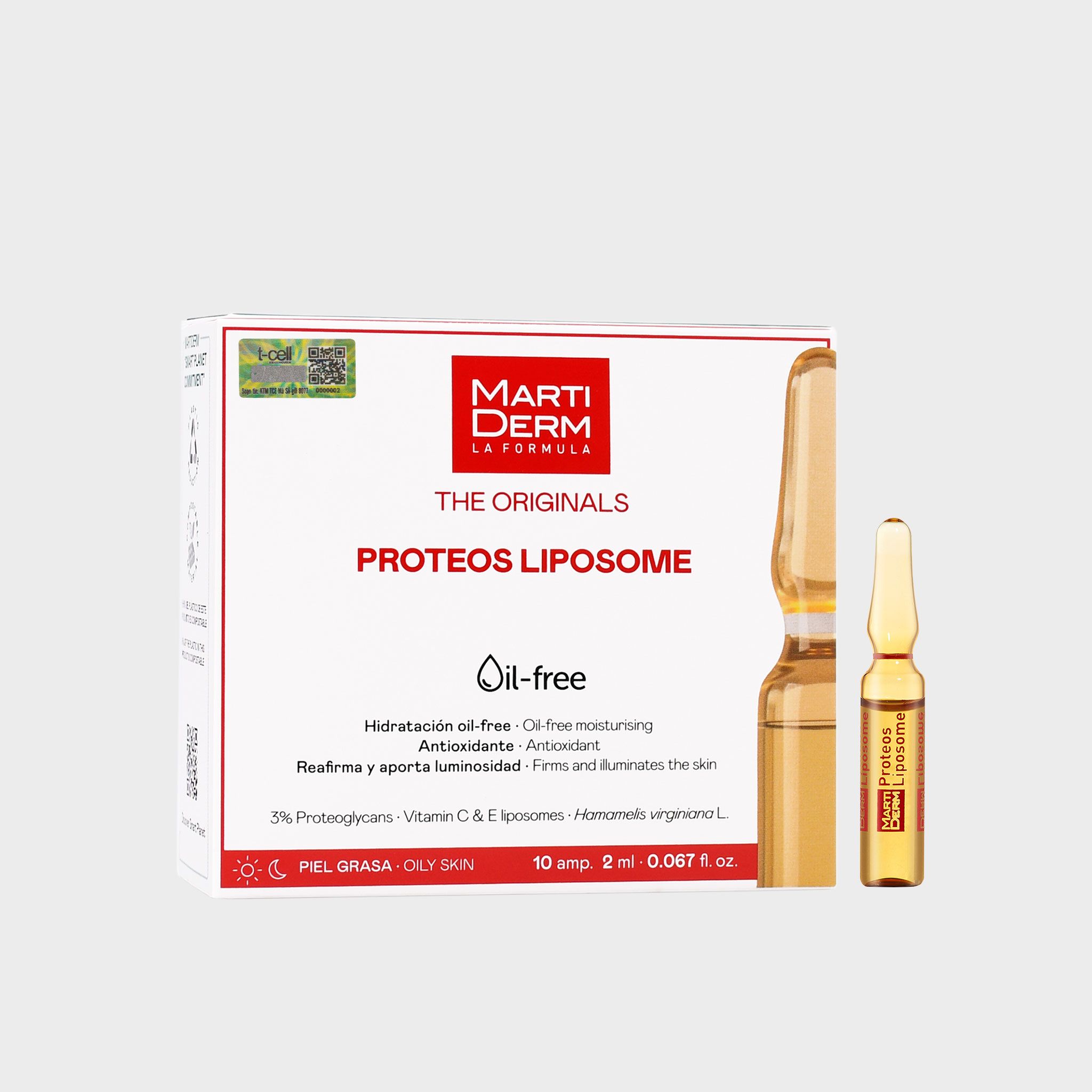 Ampoule Chống Oxy Hoá, Phục Hồi, Điều Tiết Bã Nhờn - MartiDerm The Originals Proteos Liposome