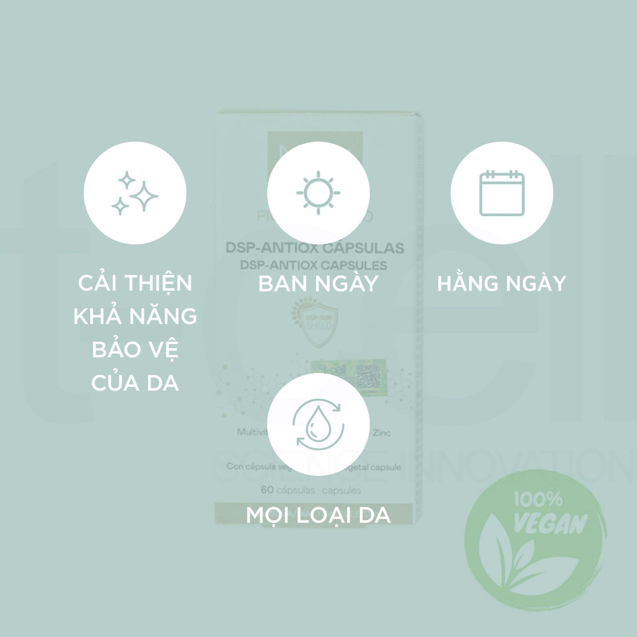 Viên Uống Chống Nắng Thuần Chay - MartiDerm Pigment Zero DSP Antiox Capsules (60 Viên)