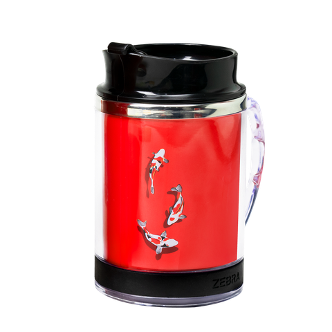 Ca nước cách nhiệt có nắp và quai Lộc Phát - 112005 || Vacuum mug with lid and handle - Loc Phat Collection - 11205