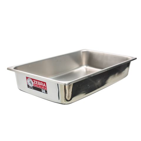 Khay Inox 50cm đựng thức ăn - 141250 || Stainless Steel Food Tray 50cm