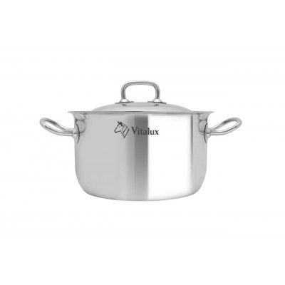 Nồi Inox 304  3 lớp Vitalux toàn thân 20cm - 160442 || Vitalux 3-layer-bottom stockpot 20cm - 160442