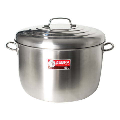 Nồi hầm Inox 1 đáy 40x24cm 27.5L - 161040 || 1-layer-bottom stainless steel stockpot 40x24cm 27.5L - 161040