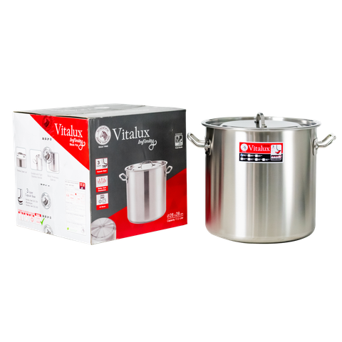 Nồi hầm cao 3 đáy Vitalux Infinity 28x28cm, 17.2L - 171338 || Vitalux Infinity 3-layer-bottom stockpot 28x28cm, 17.2L - 171338