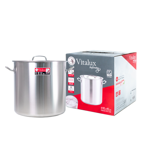 Nồi hầm cao 3 đáy Vitalux Infinity 40x40cm, 50.2L - 171342 || Vitalux Infinity 3-layer-bottom stockpot 40x40, 50.2L - 171342