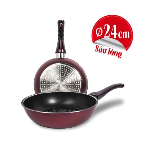 Chảo chống dính sâu Platinum Plus IH 24cm - 174657 || Platinum Plus non-stick pan IH 24cm - 174657