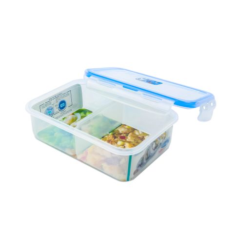 Hộp nhựa Superlock - 6115/2 có ngăn 890ml || Superlock Plastic Food Container With Comparments - 6115/2 890ml
