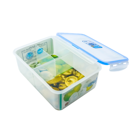 Hộp nhựa Superlock - 6116/3 có ngăn bên trong 2.9L ||  Superlock Plastic Food Container With Compartments - 2.9L 6116/3