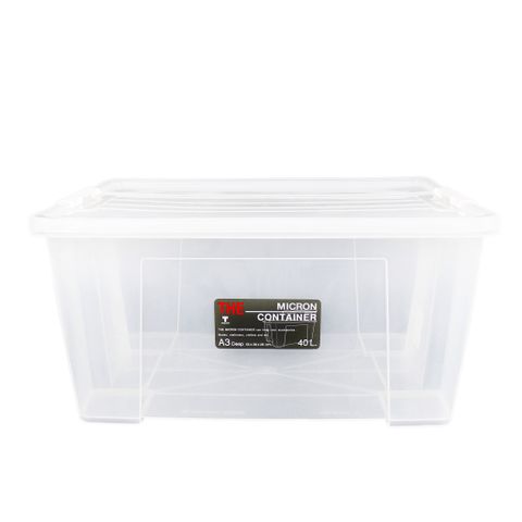 Thùng nhựa Micronware 40L - 6653 || Micron Ware Plastic Box 40L - 6653