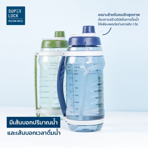 Bình nước nhựa MICRONWARE 3L - 6923