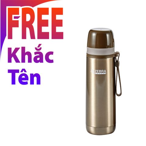 Bình giữ nhiệt Inox Picnic 500ml Zebra - 112651 || Zebra Picnic Vacuum Bottle 500ml - 112651