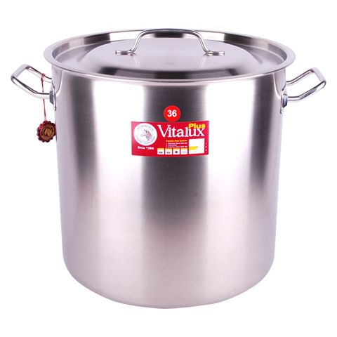 Nồi hầm Inox Vitalux 3 đáy nắp Inox 36x36cm - 171236 || Vitalux  3-layer-bottom stockpot with stainless steel lid 36x36cm - 171236