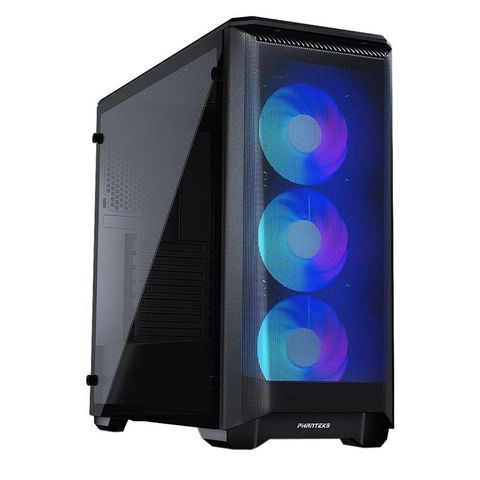  Case PHANTEKS Eclipse P400 Air Mid Tower Case, Tempered Glass, D-RGB Lighting Black 