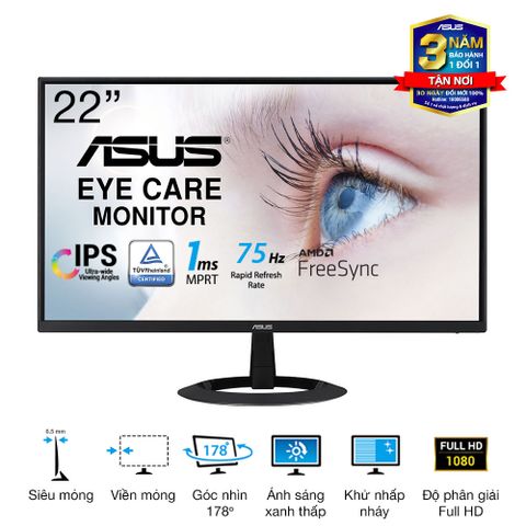  Màn hình ASUS VZ22EHE Eye Care Monitor 22