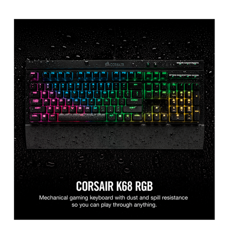  Bàn Phím cơ CORSAIR K68 BLK RGB 