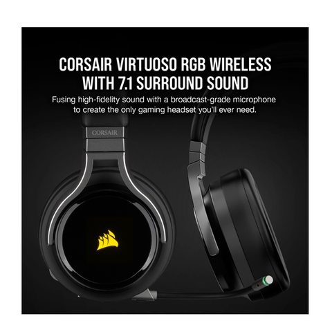  Tai nghe không dây CORSAIR VIRTUOSO RGB Wireless - Carbon 