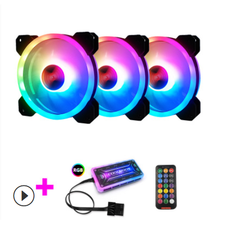  Bộ 3 fan led Coolmoon RGB V2 - kèm hub 
