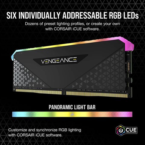  ( 1x8GB DDR4 3200 ) RAM 8GB Corsair Vengeance RGB RS 