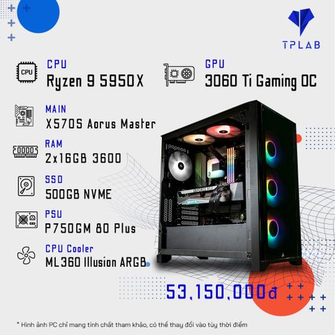  PC TPLAB R9 5950X | RTX 3060 Ti GAMING OC 