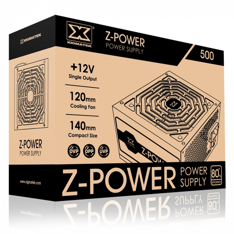  ( 500W ) Nguồn máy tính XIGMATEK Z-POWER 500 80 PLUS 