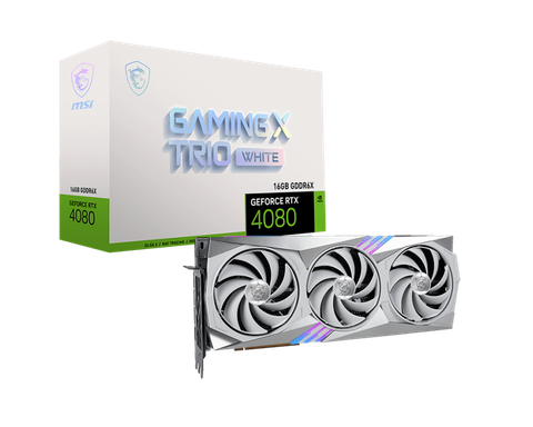  MSI GeForce RTX 4080 16GB GAMING X TRIO WHITE 