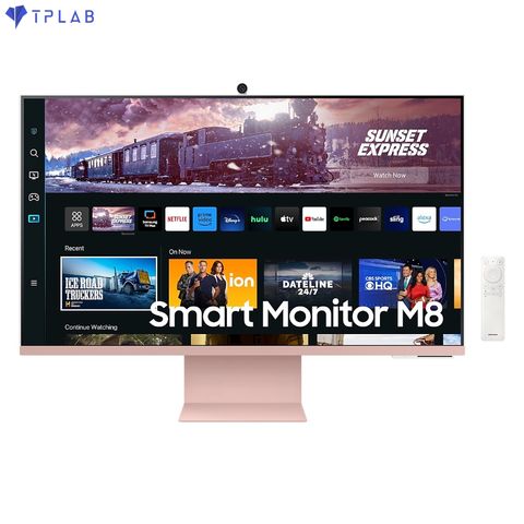  MÀN HÌNH THÔNG MINH M8 LS32CM80PUEXXV (32 INCH/UHD/VA/60HZ/4MS/LOA/CAMERA/HỒNG) 