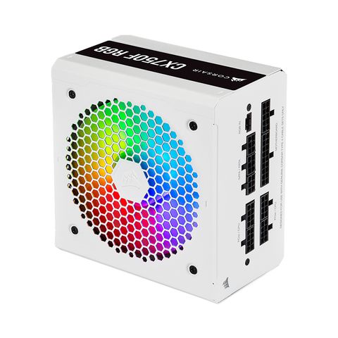  ( 750W ) Nguồn máy tình CORSAIR CX750F RGB White 80 PLUS BRONZE 