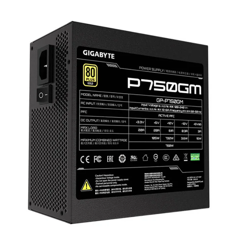  ( 750W ) Nguồn máy tính GIGABYTE P750GM 80 PLUS GOLD 