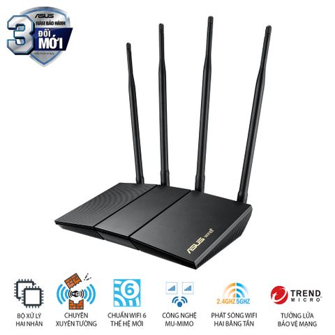  Router wifi ASUS RT-AX1800HP MU-MIMO AX1800Mbps 