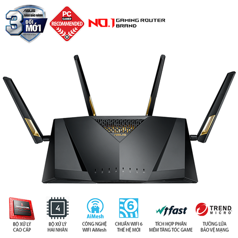  Router Wifi ASUS RT - AX88U Chuẩn AX6000 