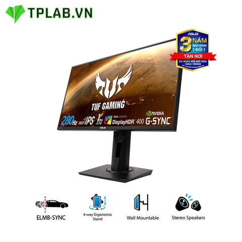  Màn hình ASUS TUF Gaming VG259QM 25″ IPS 280Hz G-Sync Compatible DisplayHDR 400 