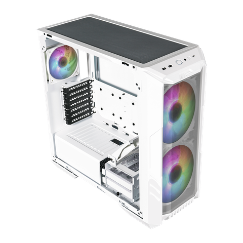  Case Cooler Master MasterBox HAF 500 TG ARGB White 