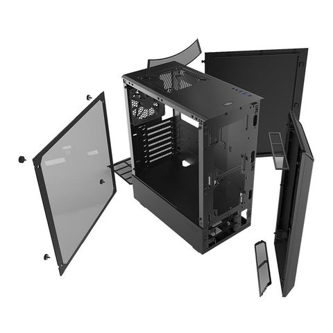  Case PHANTEKS Eclipse P300 Mid Tower Tempered Glass, Black 
