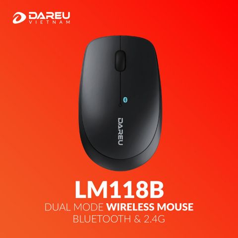  Chuột DAREU LM118B (Bluetooth + 2.4G) 