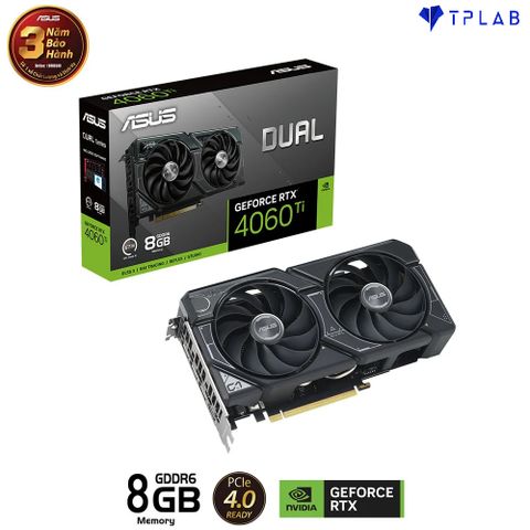  ASUS Dual GeForce RTX 4060 Ti 8GB GDDR6 