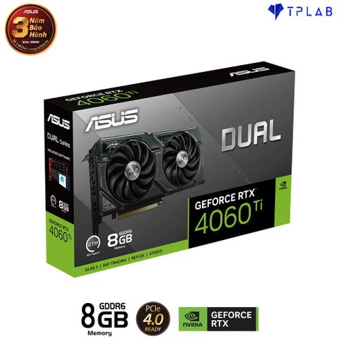  ASUS Dual GeForce RTX 4060 Ti 8GB GDDR6 