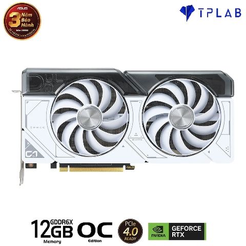  ASUS Dual GeForce RTX 4070 White OC Edition 12GB GDDR6X 