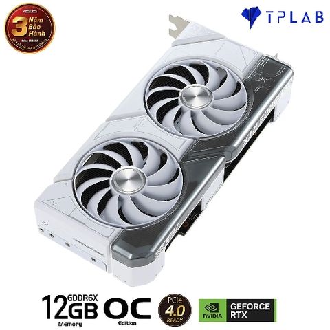  ASUS Dual GeForce RTX 4070 White OC Edition 12GB GDDR6X 