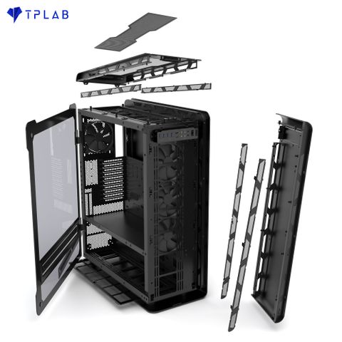  Case Phanteks Enthoo Elite Extreme, RGB Lighting, Tempered Glass Window, Dual System Support, Black (PH-ES916E_BK) 